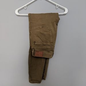 Madewell High Waisted Skinny Olive Pants